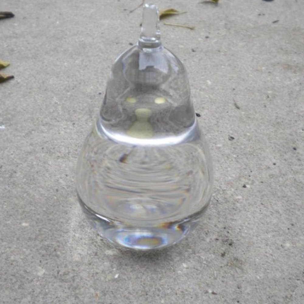Kosta Boda Art Glass Pear Chic